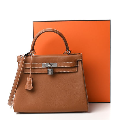 Hermes Togo Kelly Retourne 28 Gold 10 of 10