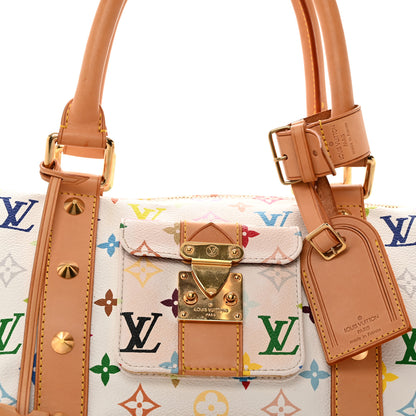 Louis Vuitton Monogram Multicolor Keepall 45 White 6 of 20
