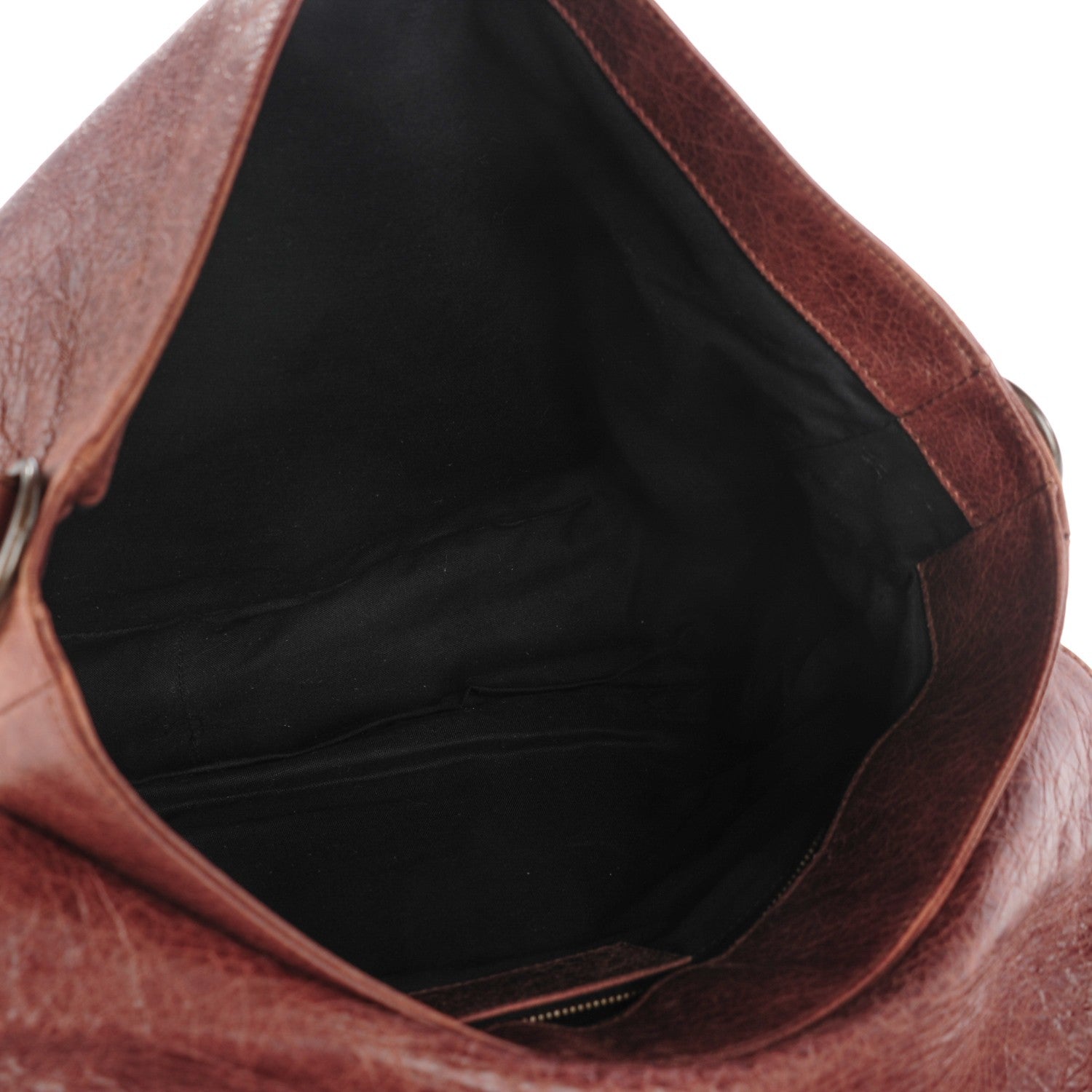 Balenciaga Agneau Classic Hardware Folk Messenger Castagna 5 of 7