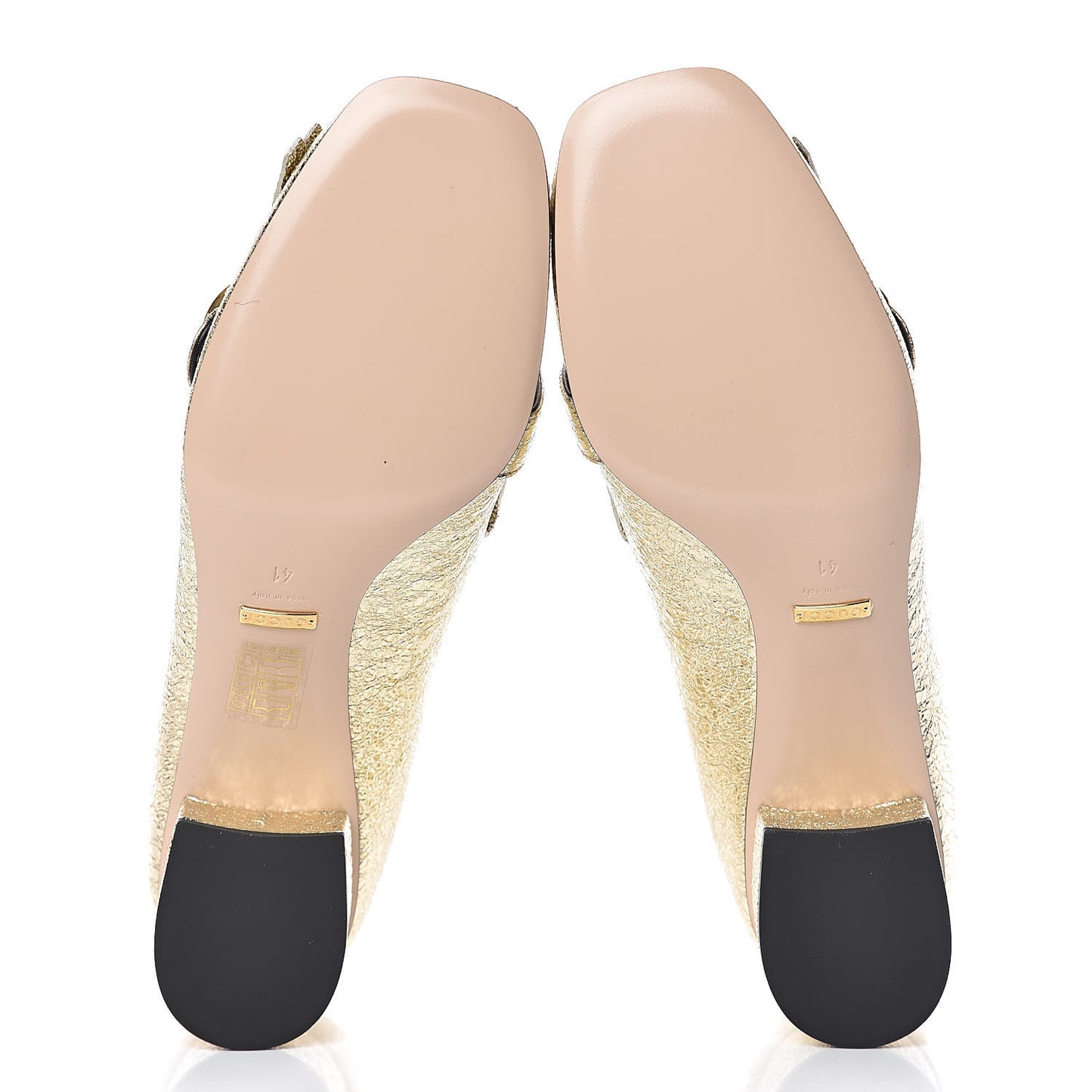 Galassia GG Marmont Fringe 50mm Loafer Pumps 41 Platino