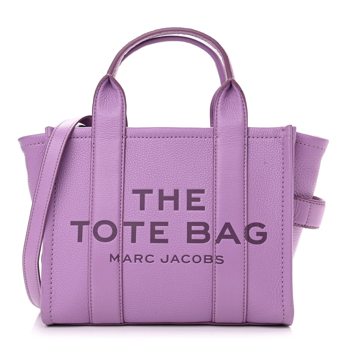 Grained Calfskin Small The Tote Bag Regal Orchid