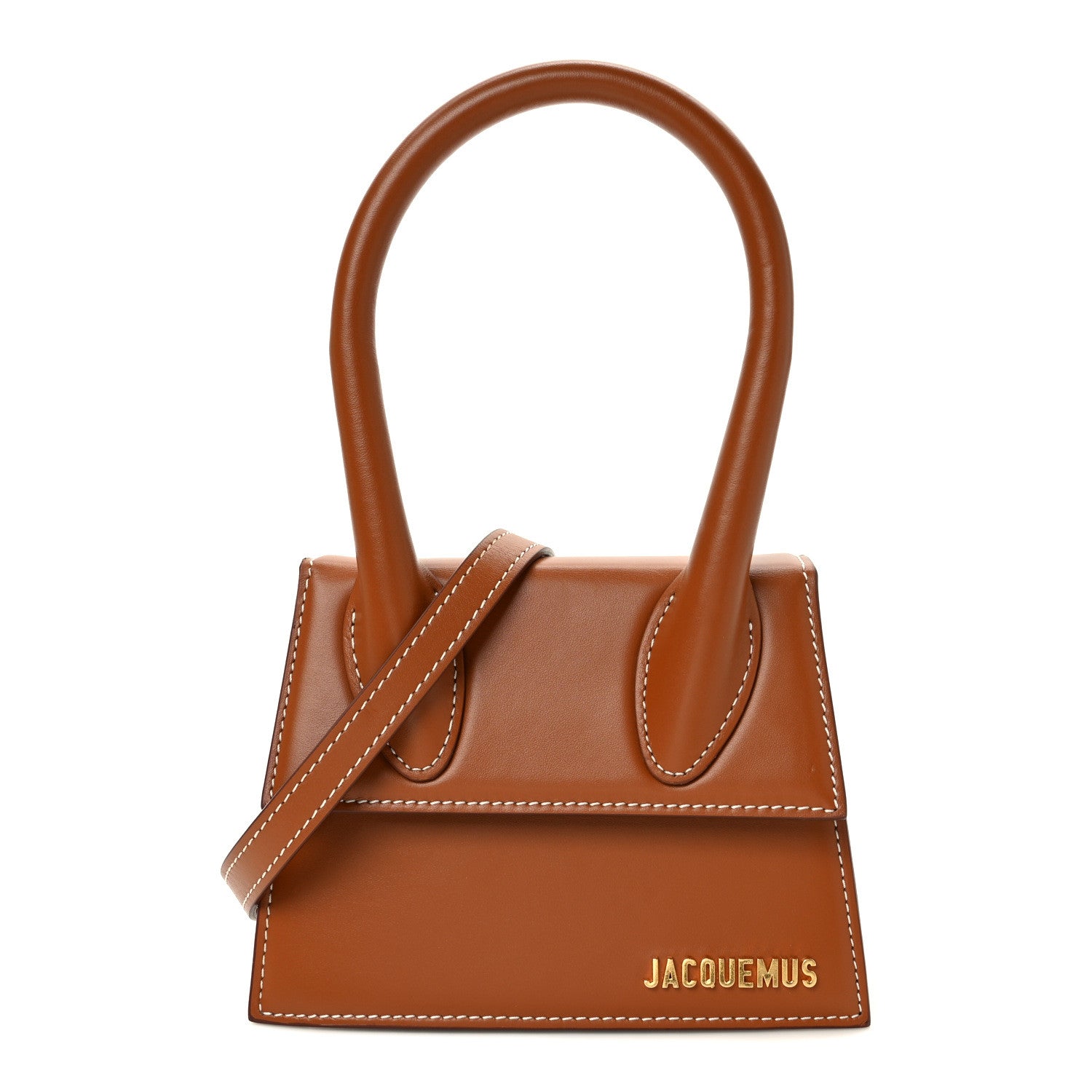 Jacquemus Smooth Calfskin Le Chiquito Moyen Light Brown 1 of 8