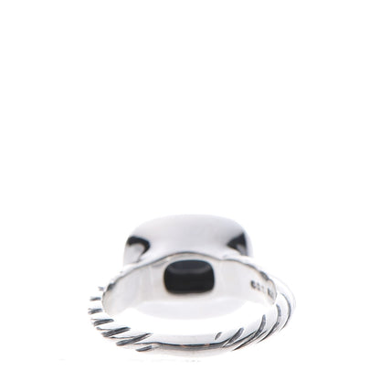 David Yurman Sterling Silver Diamond Hematite 10mm Noblesse Ring 51 5.75 3 of 4