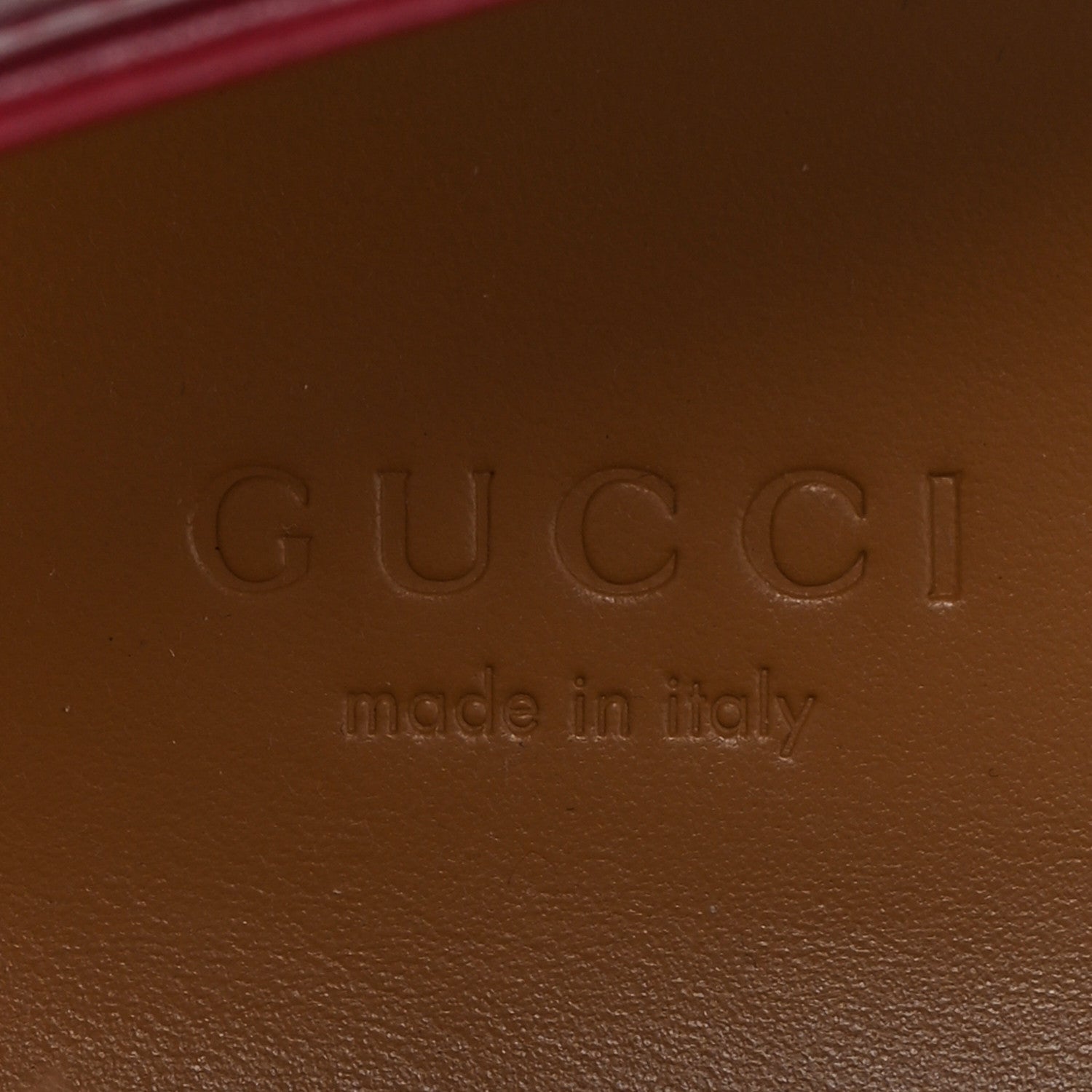 Gucci Betis Glamour Calfskin Womens Jordaan Loafers 39 Rosso Ancora 8 of 10