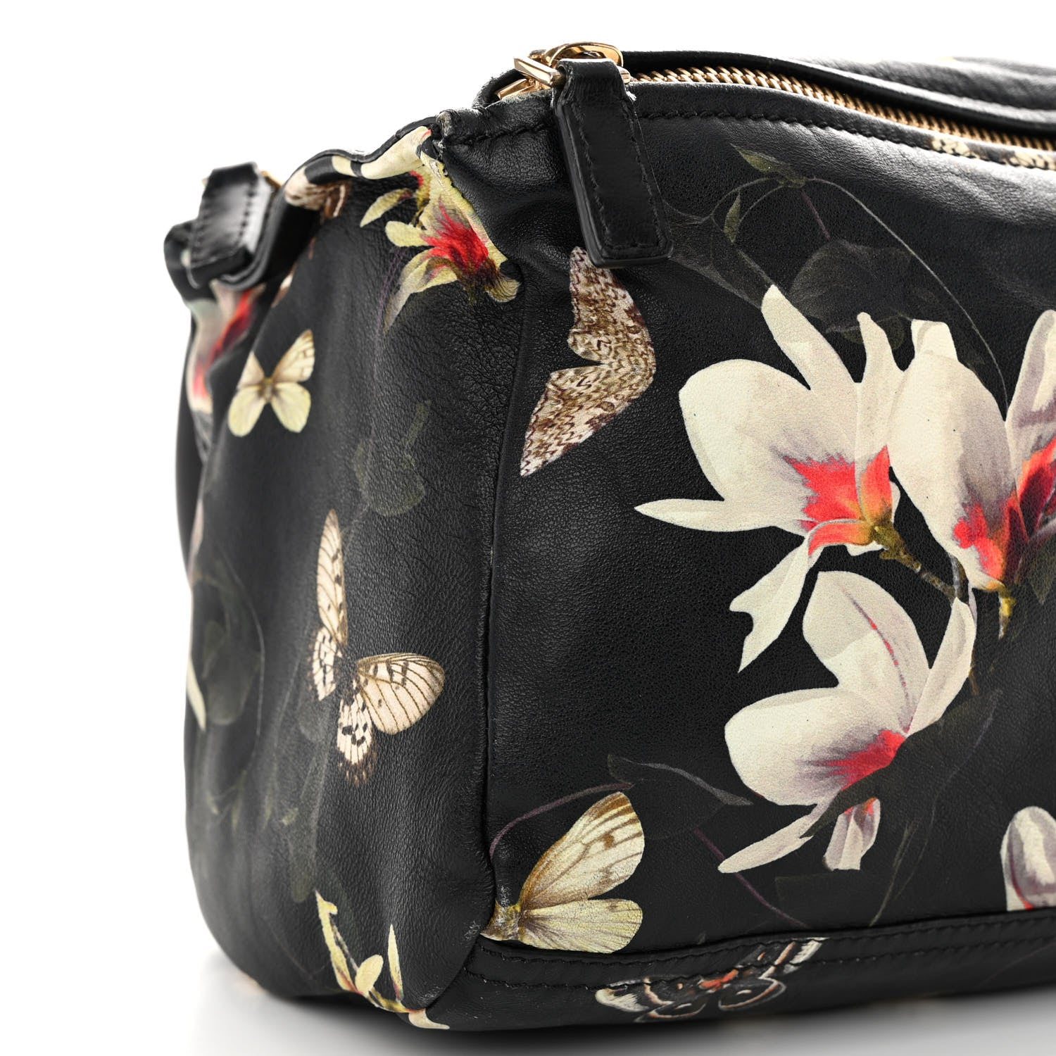 Givenchy Lambskin Magnolia and Moth Print Mini Pandora Black 9 of 11