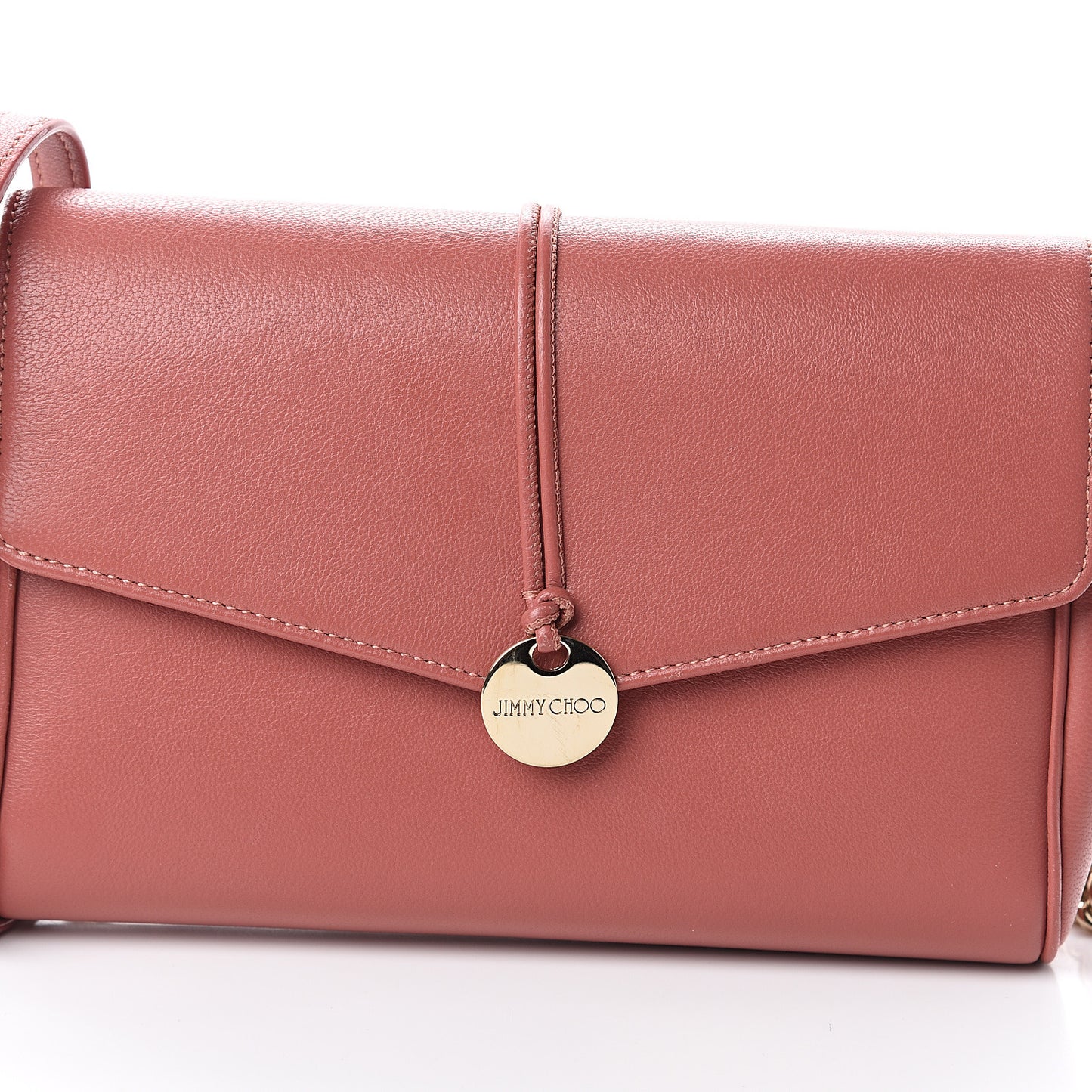 Grainy Calfskin Crossbody Bag Rosewood