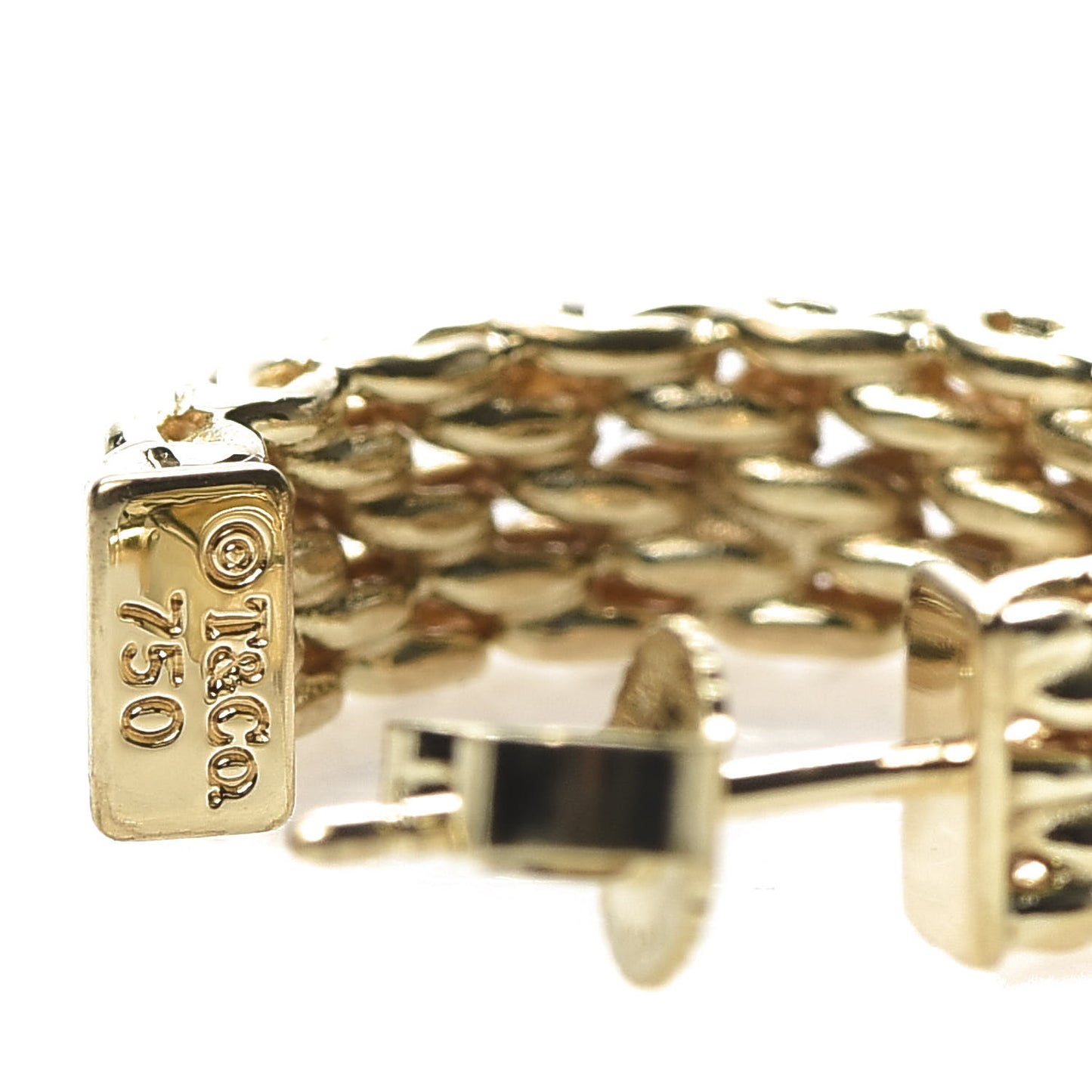 18K Yellow Gold Small Somerset Mesh Hoop Earrings