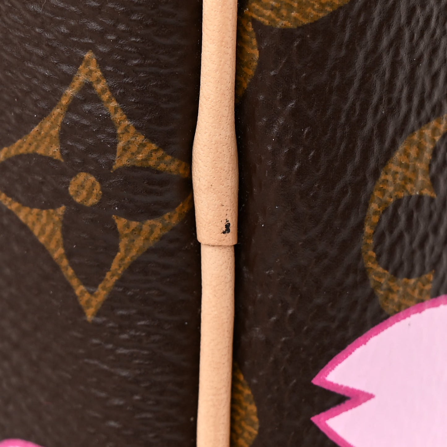 LV X TM Monogram Cherry Blossom Speedy Bandouliere 25 Sakura Brown