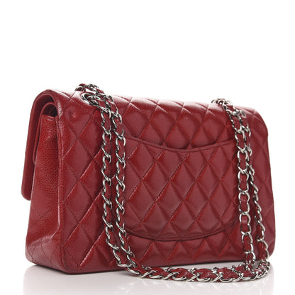 Chanel Caviar Quilted Medium Double Flap Red 3 of 13