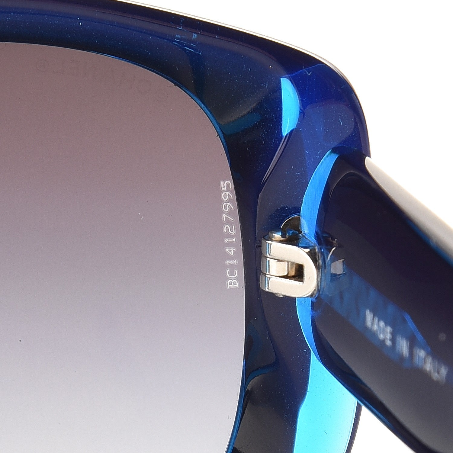 Chanel Mother of Pearl CC Sunglasses 5227-H Blue 7 of 9