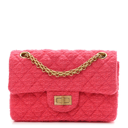 Chanel Tweed Quilted 2.55 Reissue Mini Flap Pink 1 of 10