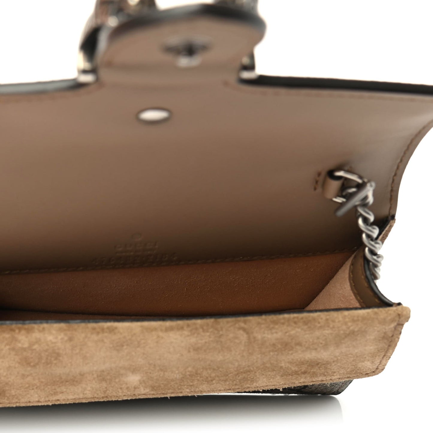 GG Supreme Monogram Super Mini Dionysus Shoulder Bag Taupe