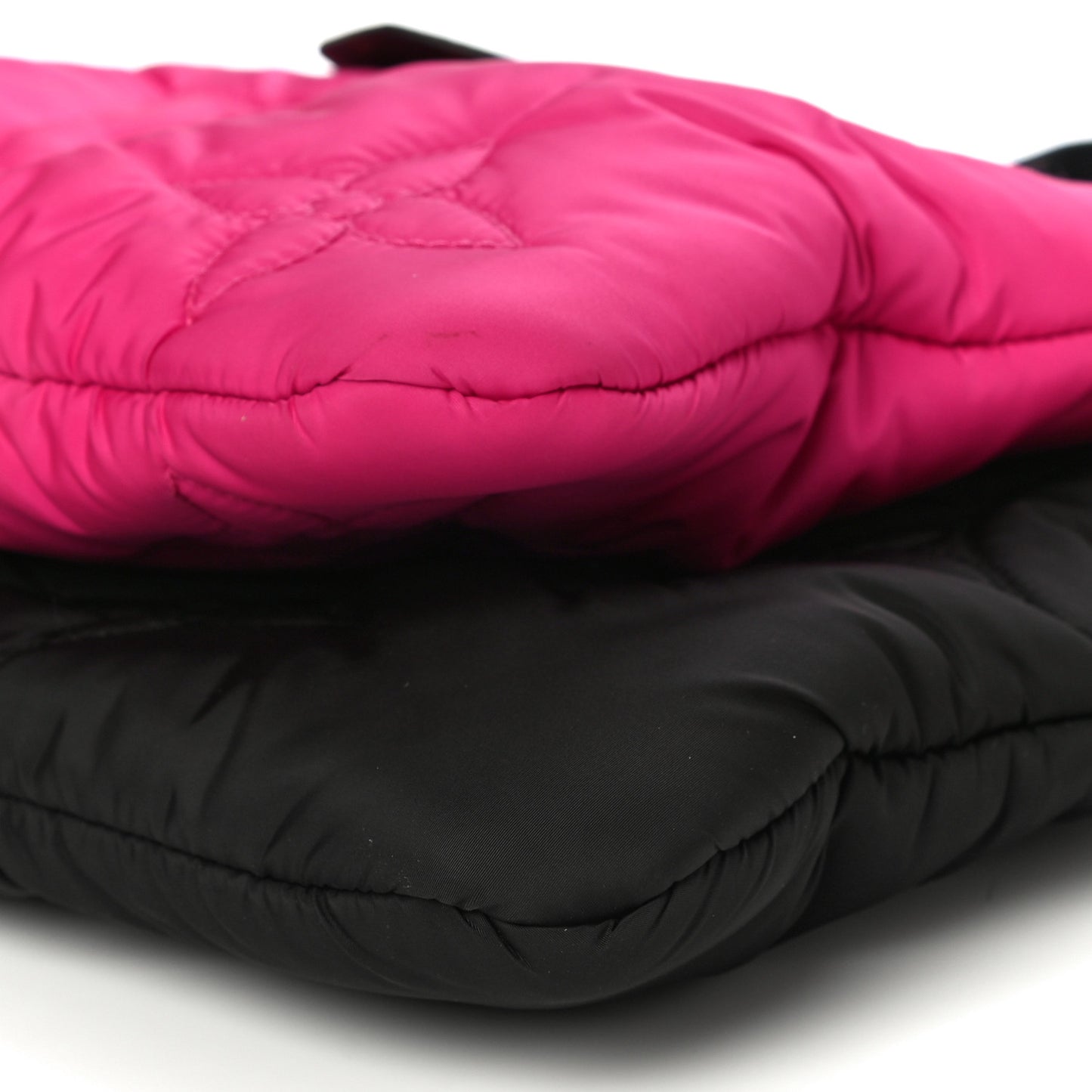 Econyl Monogram Pillow Maxi Multi Pochette Accessories Black Fuchsia