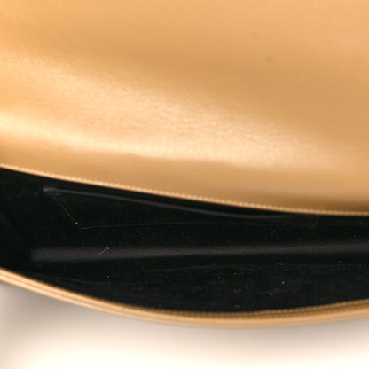 Saint Laurent Calfskin Monogram Large Belle De Jour Clutch Beige 5 of 6