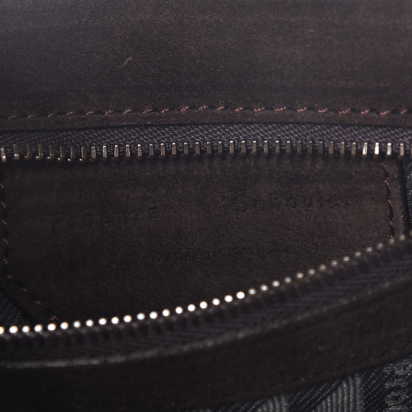 Suede Fringed PS1 Crossbody Pouch Bark
