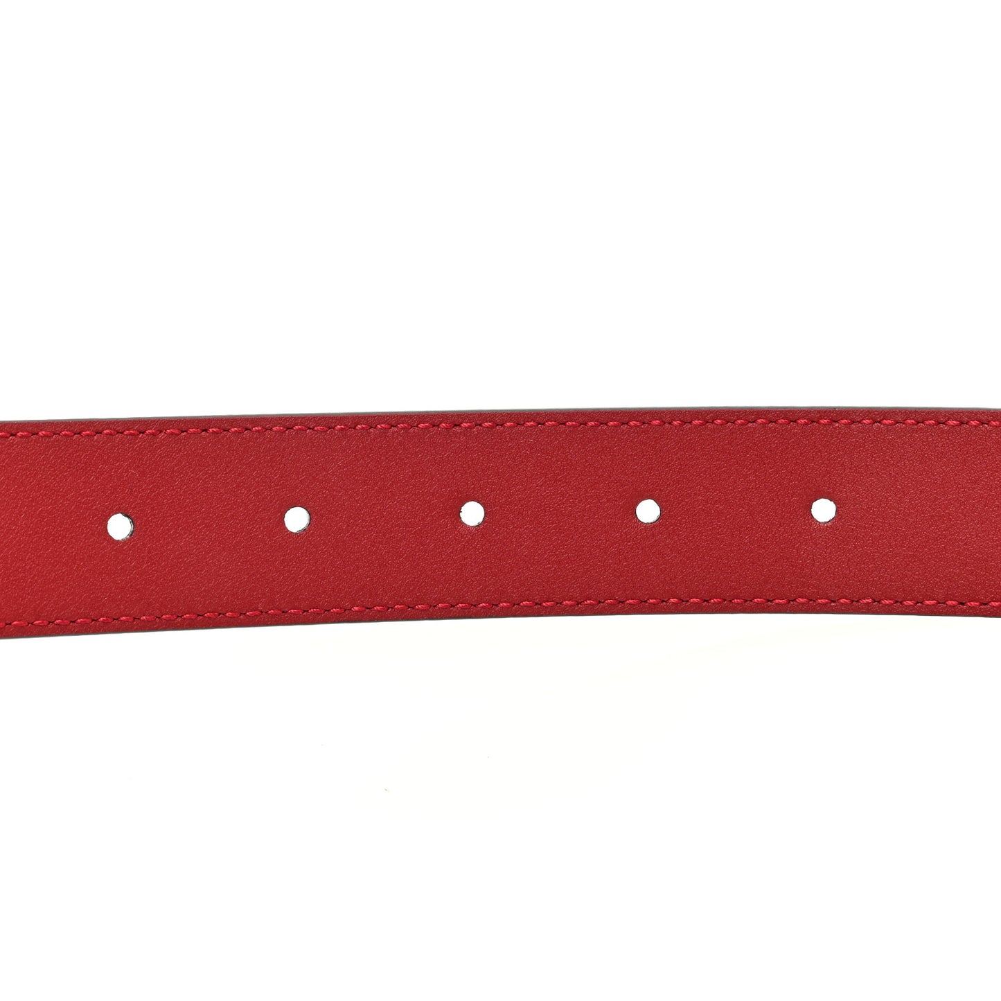 Plutone Calfskin Double G 30mm Belt 75 30 Rosso