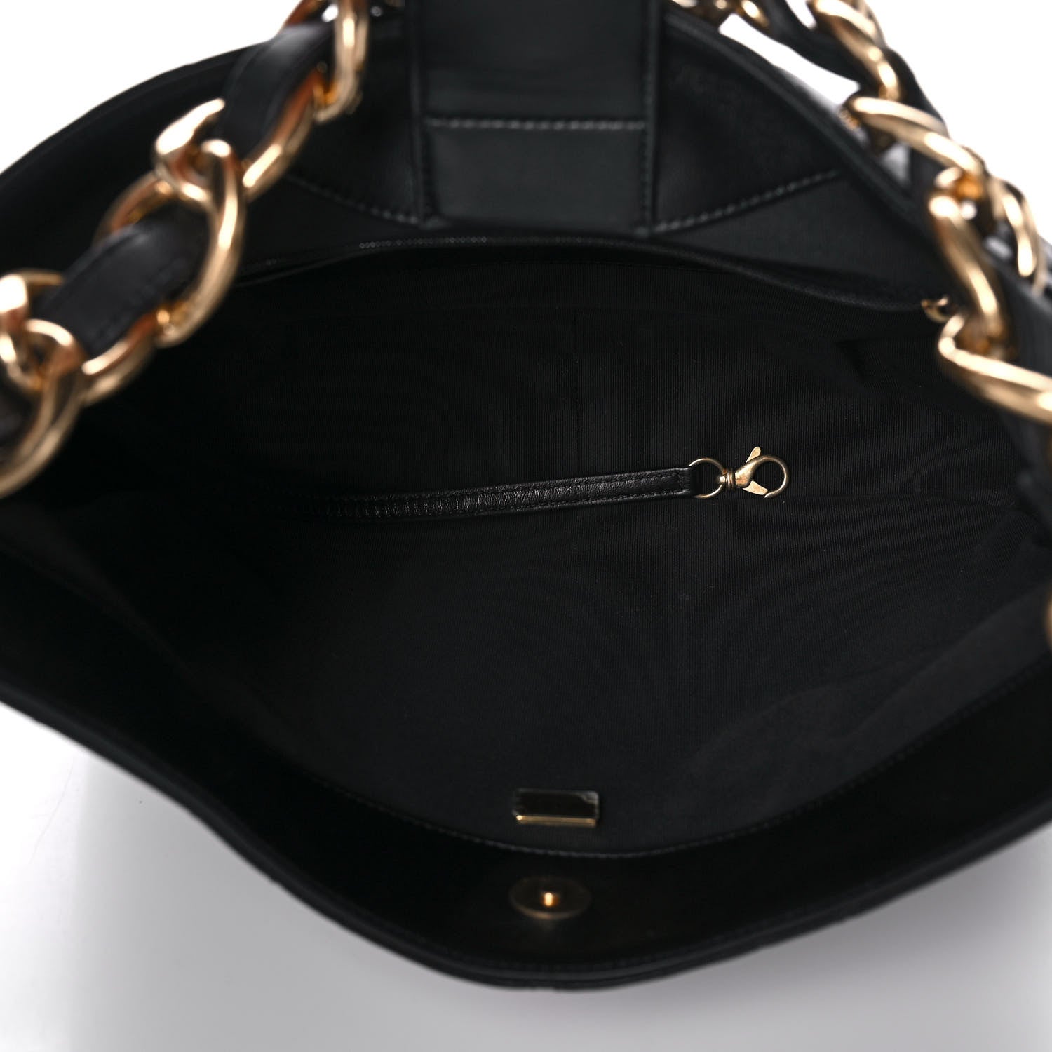 Chanel Lambskin Quilted Large CC Funky Town Hobo Black 7 of 11