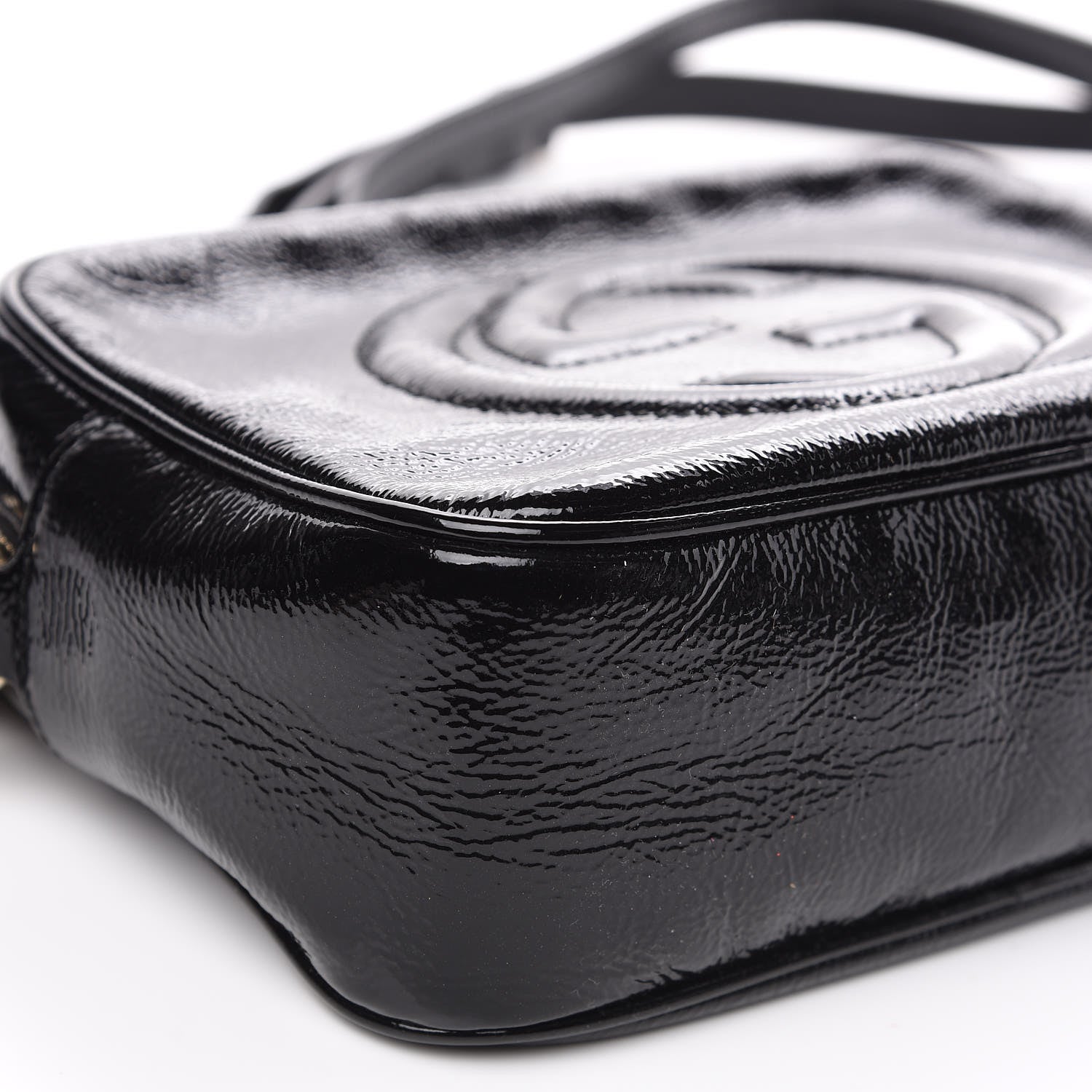 Gucci Soft Patent Small Soho Disco Bag Black 8 of 9