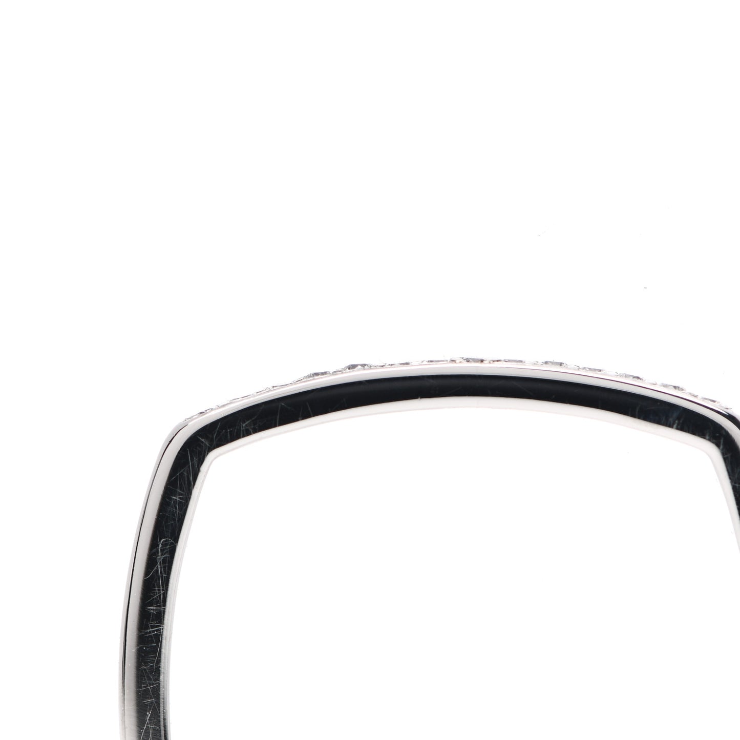 18K White Gold Diamond Frank Gehry Micro Ring 52 6