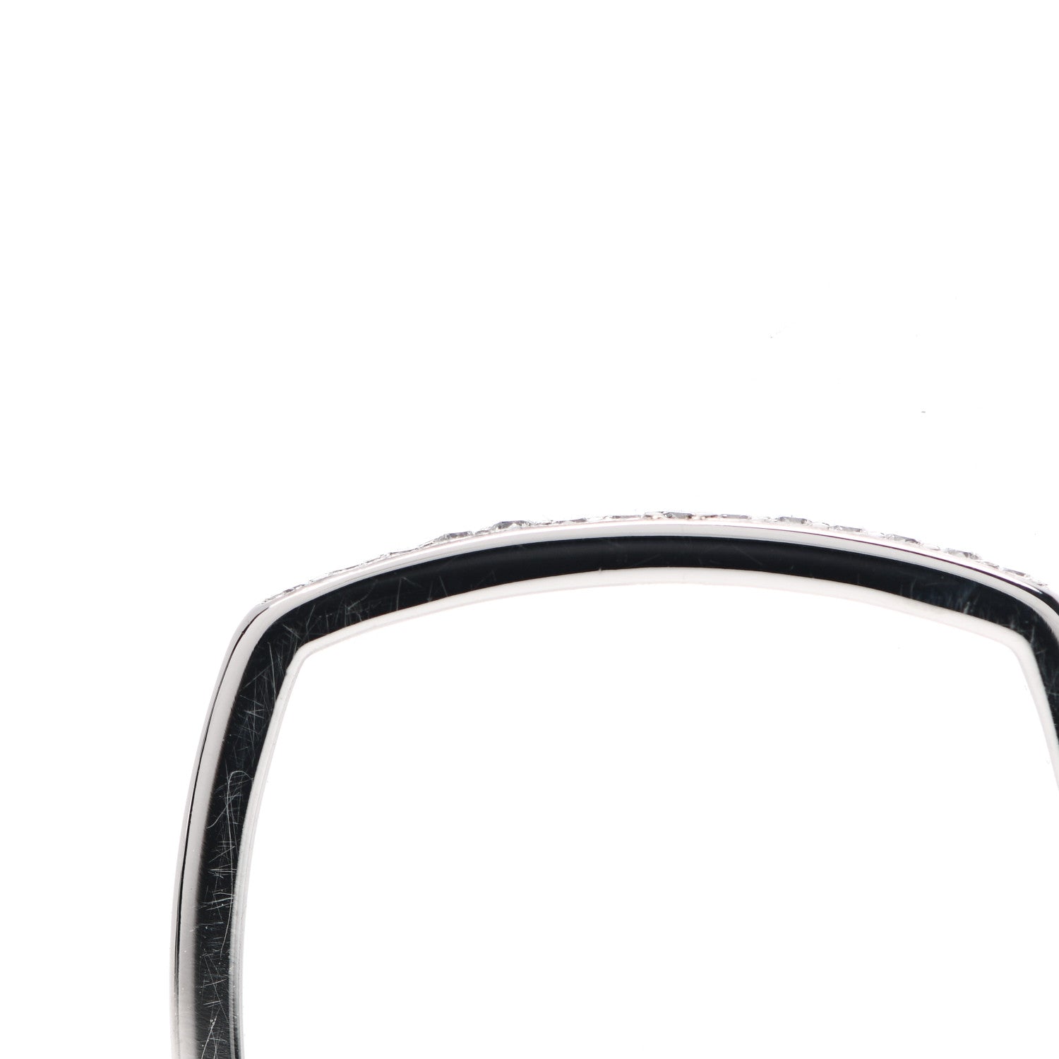 Tiffany 18K White Gold Diamond Frank Gehry Micro Ring 52 6 5 of 6