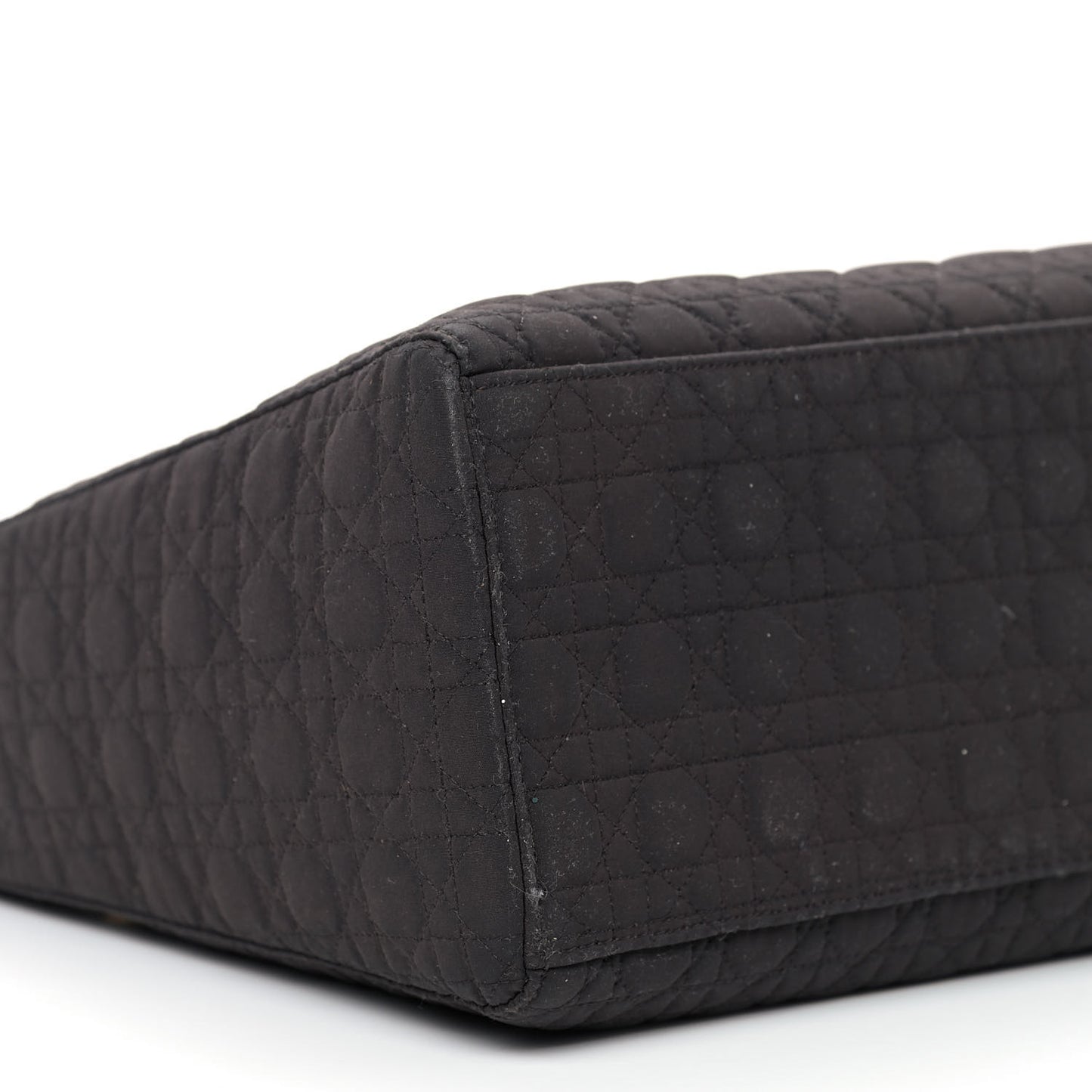 Nylon Cannage Medium Lady Dior Dark Brown