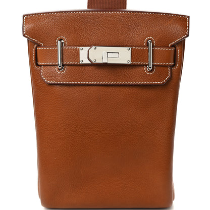 Hermes Natural Barenia Faubourg Hac A Dos PM Backpack Fauve 7 of 12