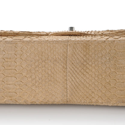 Chanel Python Jumbo Double Flap Beige 12 of 15