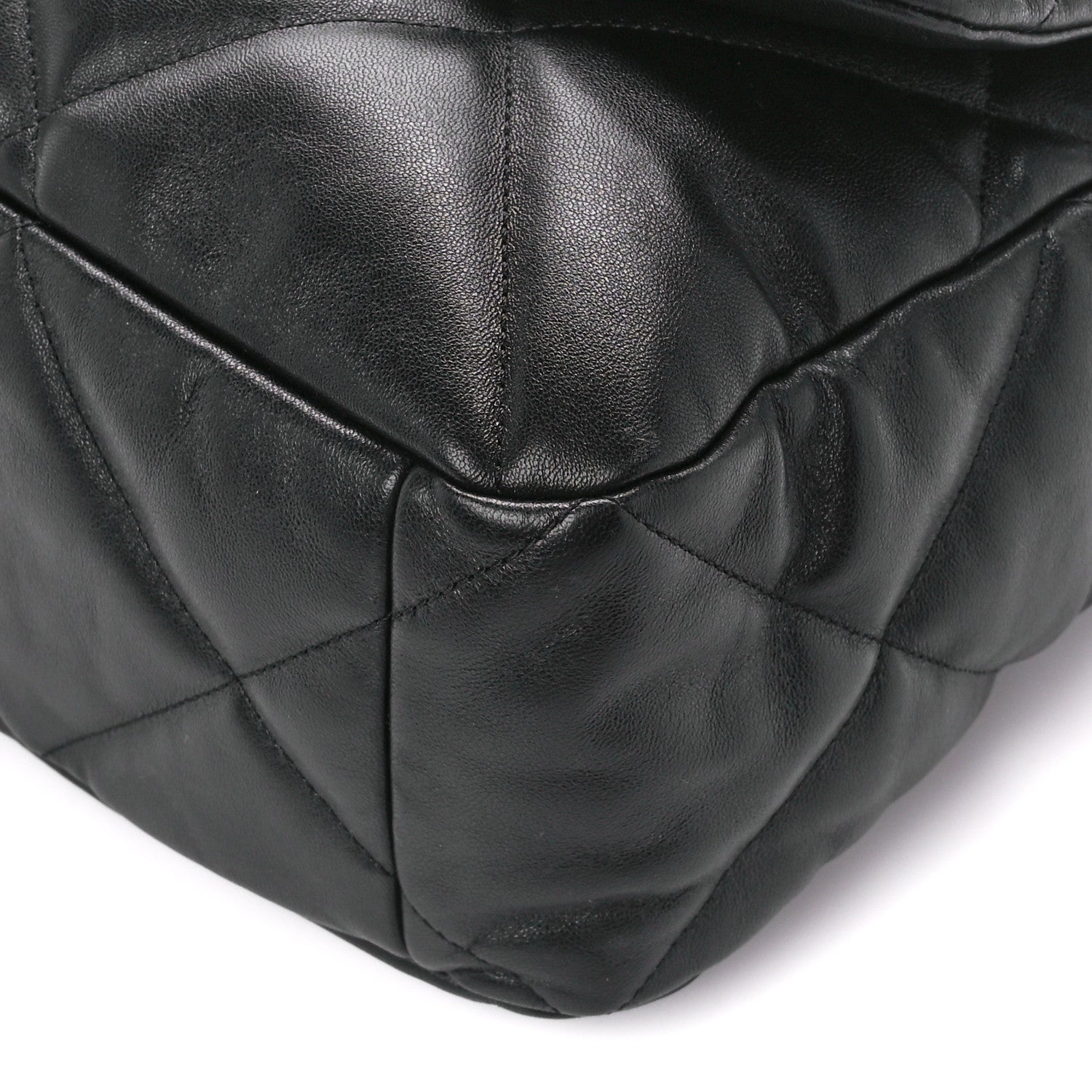 Chanel Goatskin Quilted Maxi Chanel 19 Flap Black 9 of 9