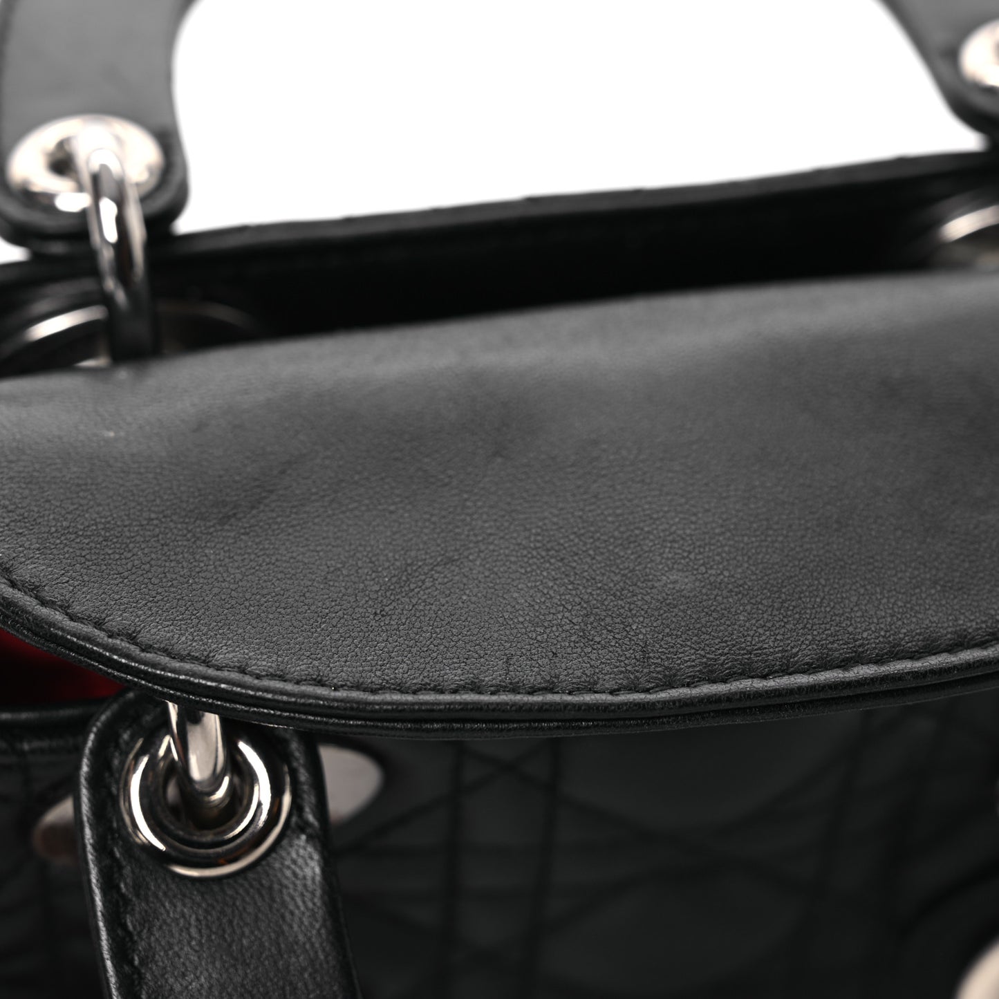 Lambskin Cannage Mini Lady Dior Black