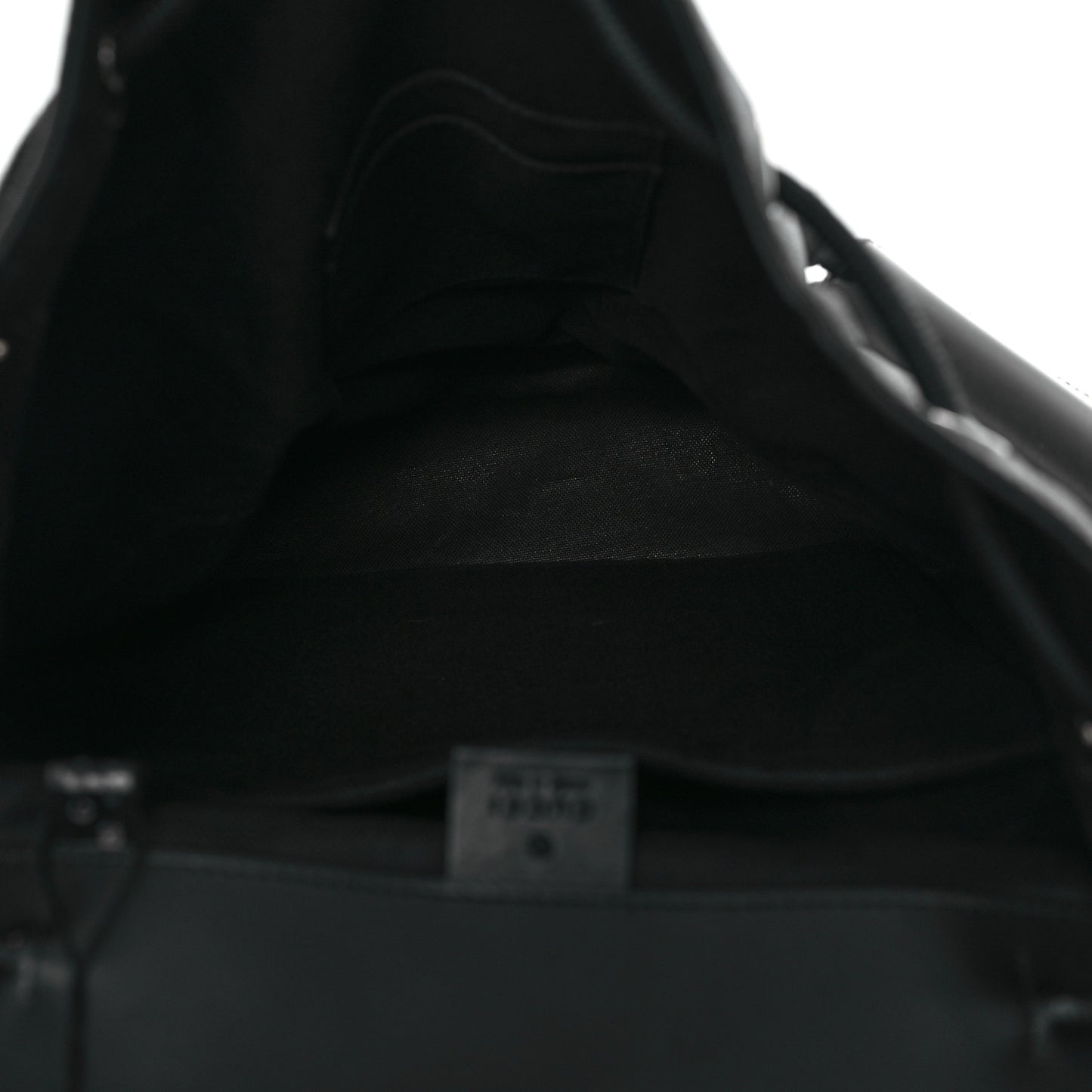 Soft GG Supreme Monogram Calfskin Web Double Buckle Backpack Black