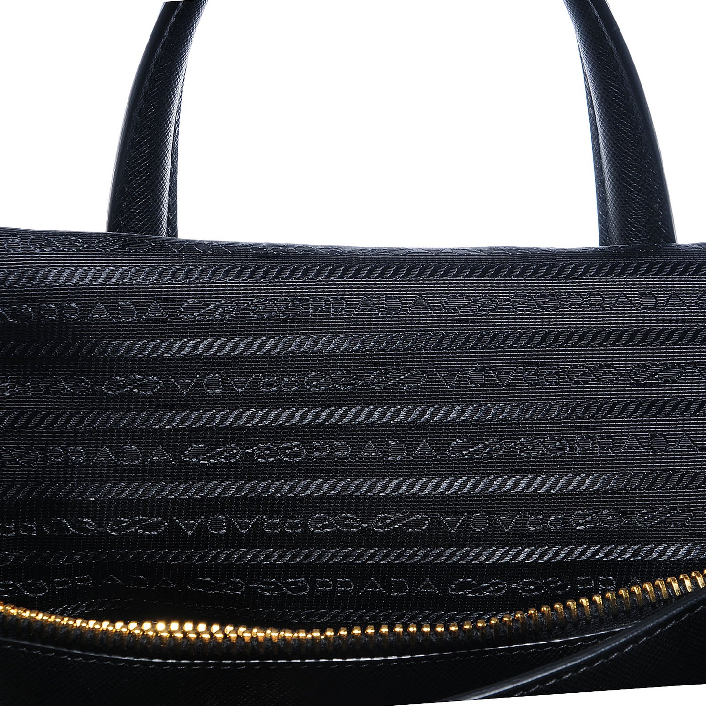 Saffiano Soft Triple Pocket Tote Nero Black