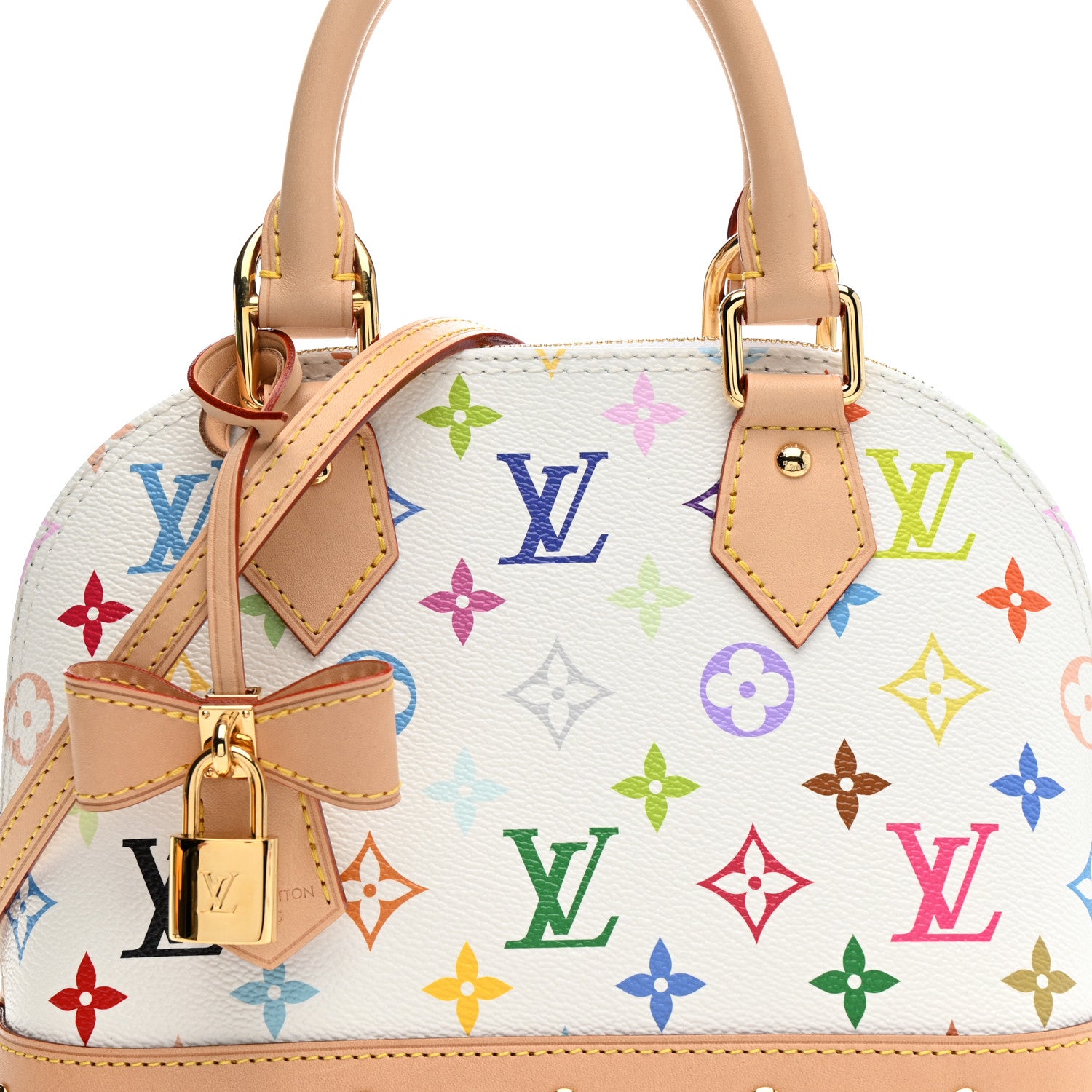 Louis Vuitton LV x TM Monogram Multicolor Alma BB White 8 of 14