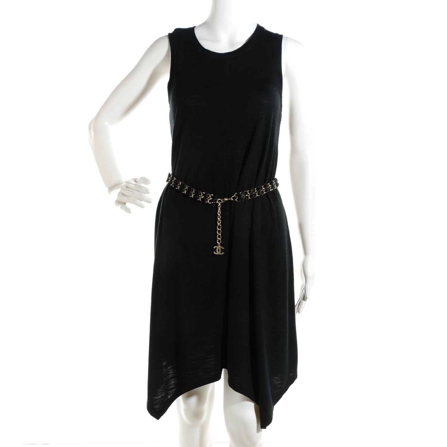 Chanel Satin Chain CC Belt Black Gold 2 of 5