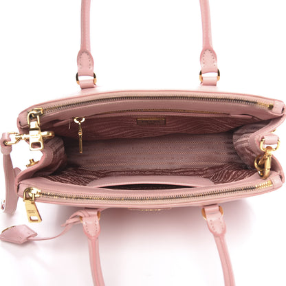 Prada Saffiano Small Galleria Double Zip Tote Orchidea 5 of 14
