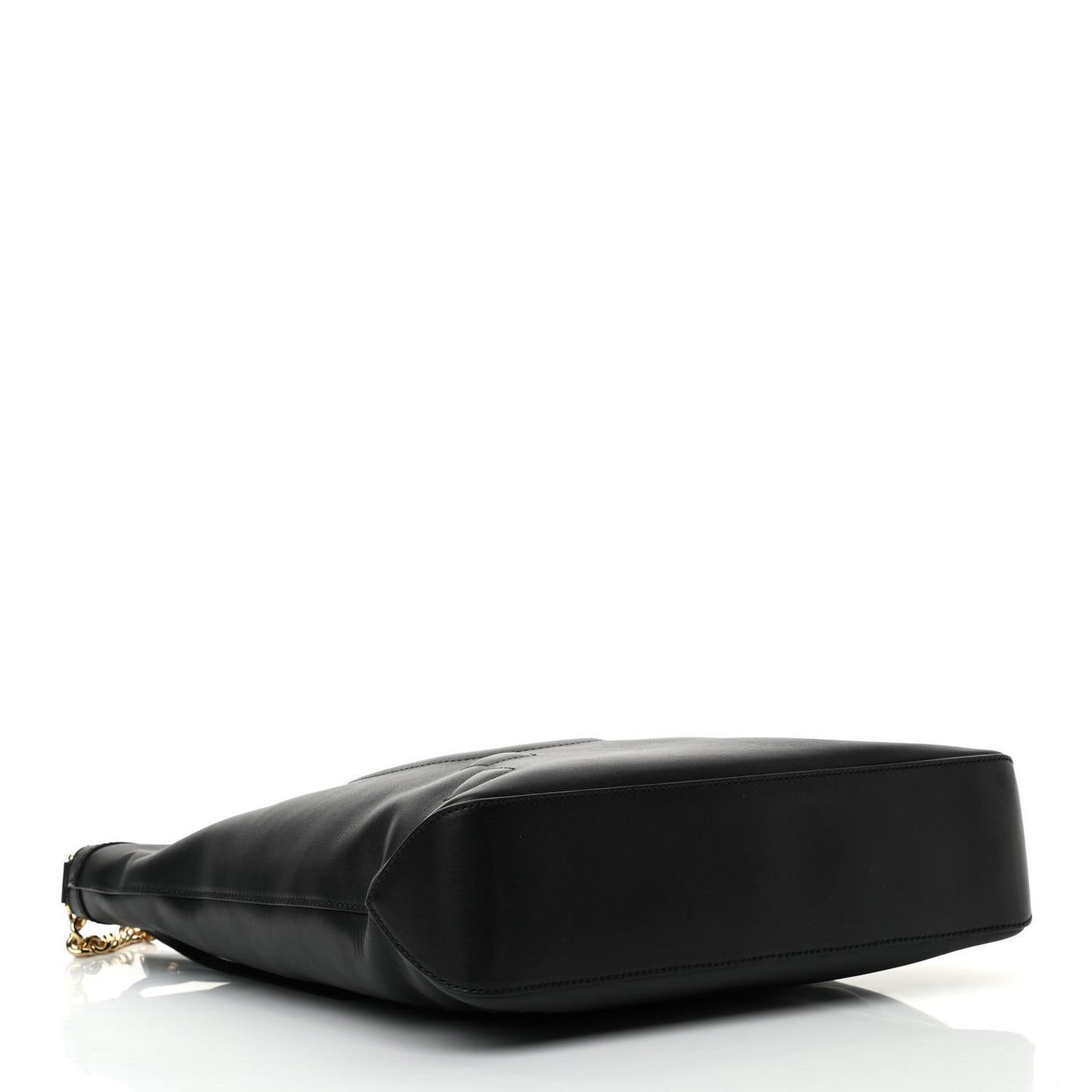 Apollo Calfskin GG Dadini Embroidered Chain Hobo Black