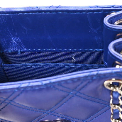 Chanel Calfskin Quilted Crossbody CC Phone Holder Dark Blue 11 of 12