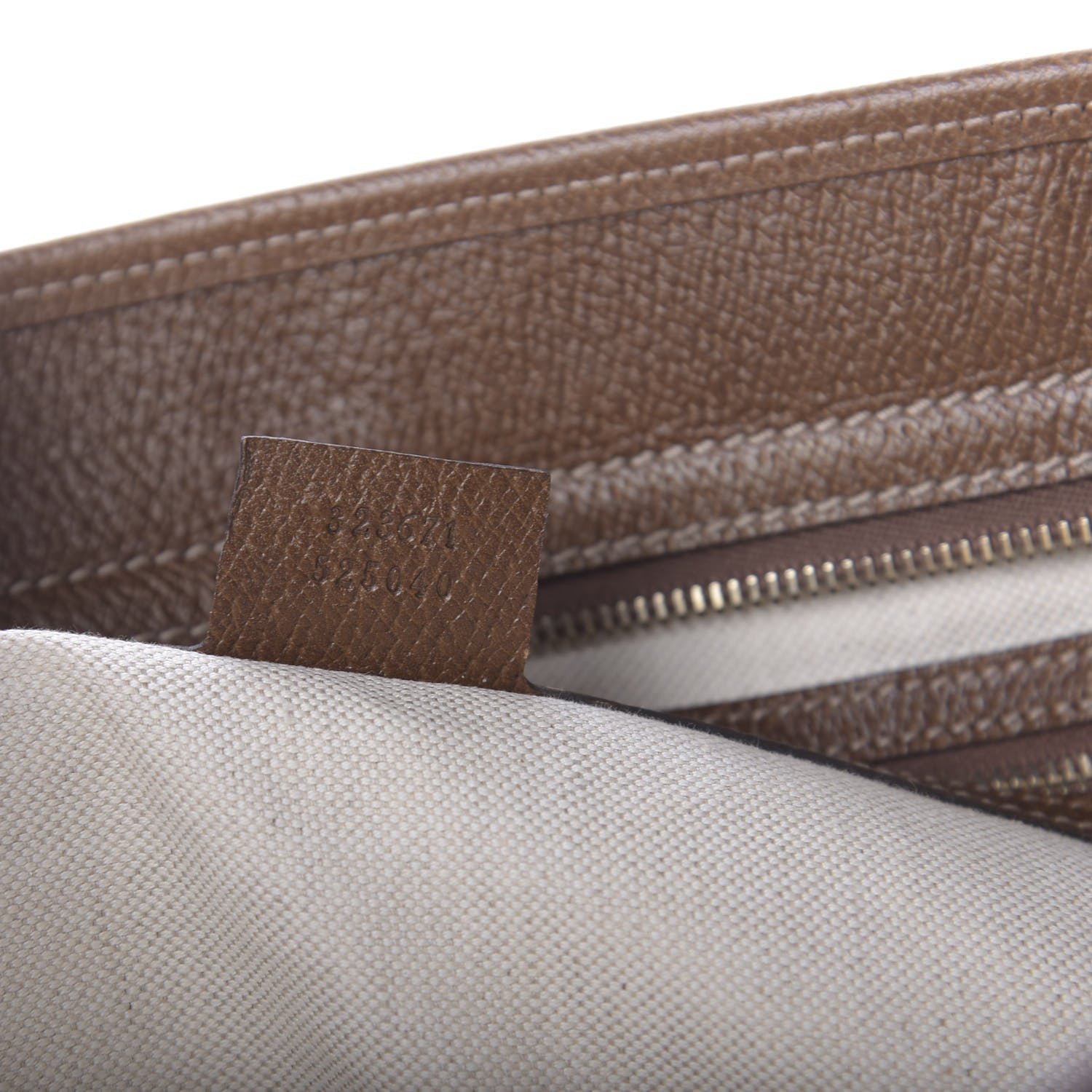 Gucci Monogram Medium Bree Zippered Tote Beige Tabacco 9 of 11