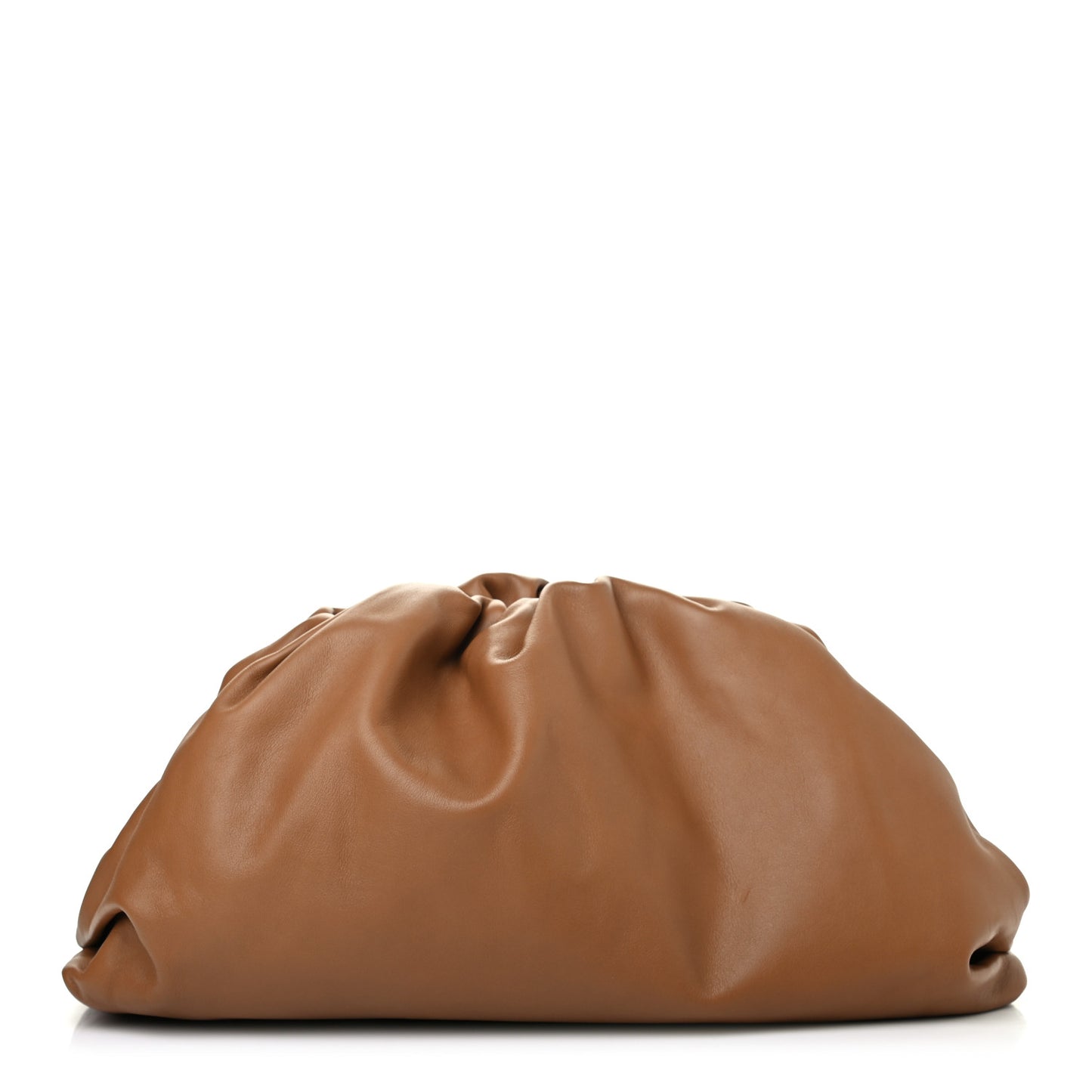Smooth Butter Calf The Pouch Oversized Clutch Cammello