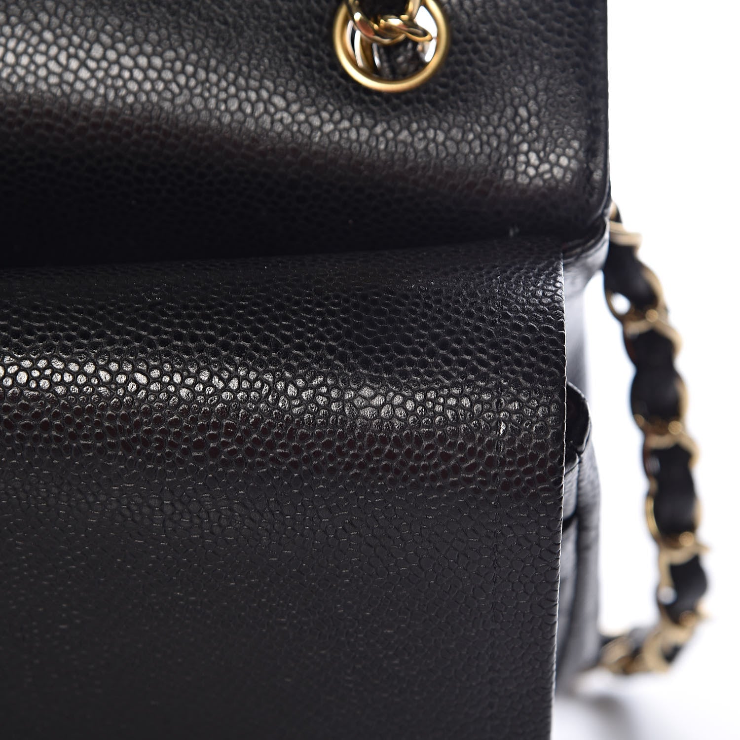 Chanel Caviar Quilted Jumbo Double Flap Black 10 of 14