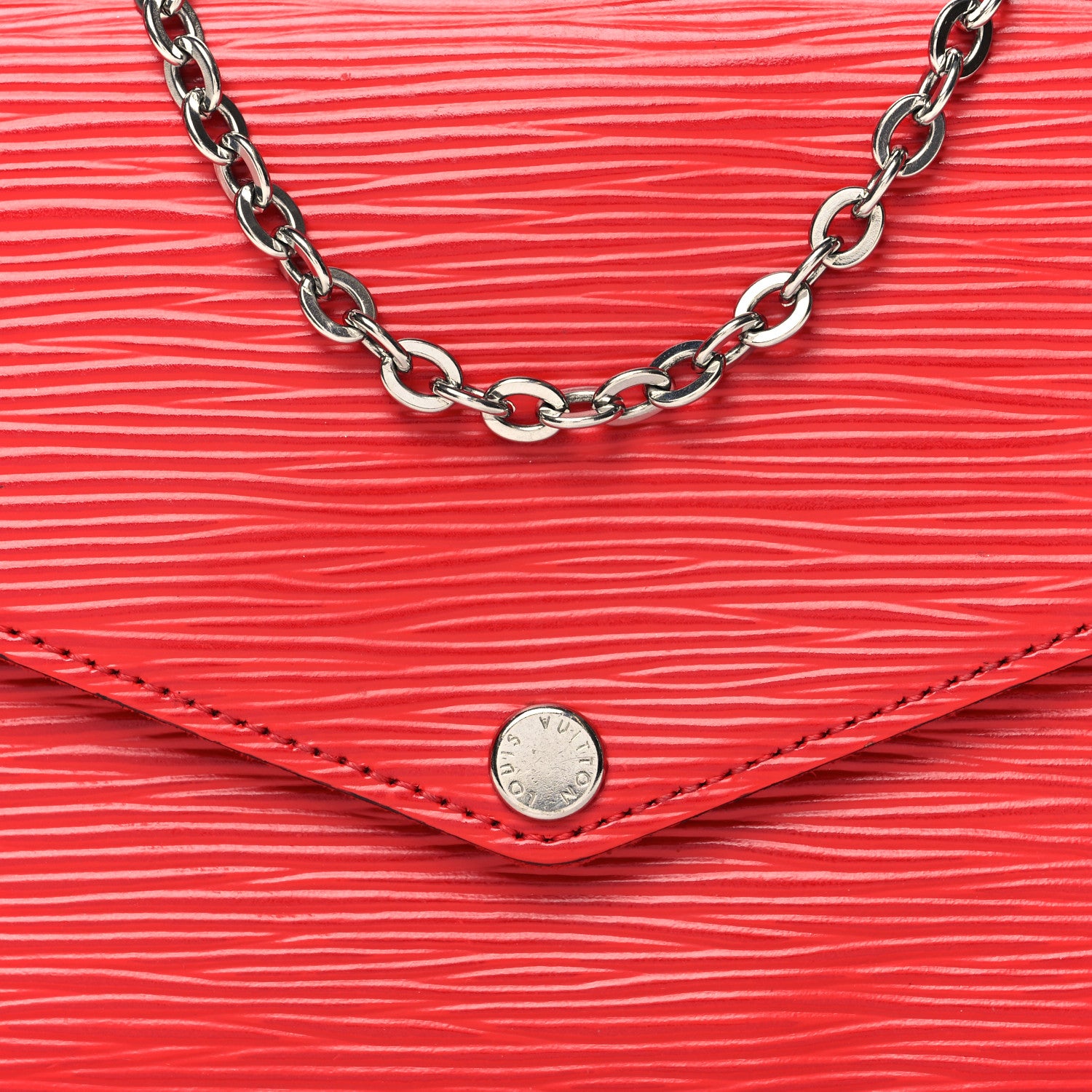 Louis Vuitton Epi Pochette Felicie Coquelicot 11 of 16