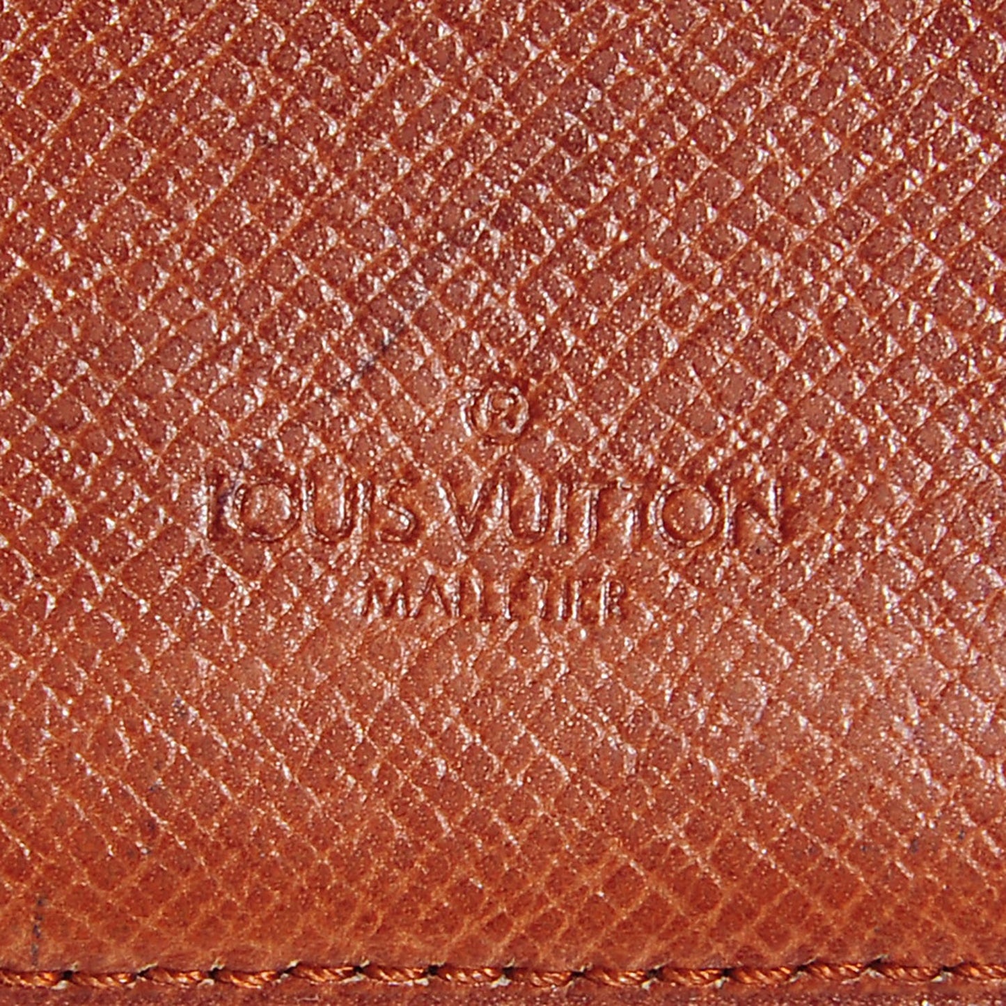Monogram Simple Checkbook Holder Wallet