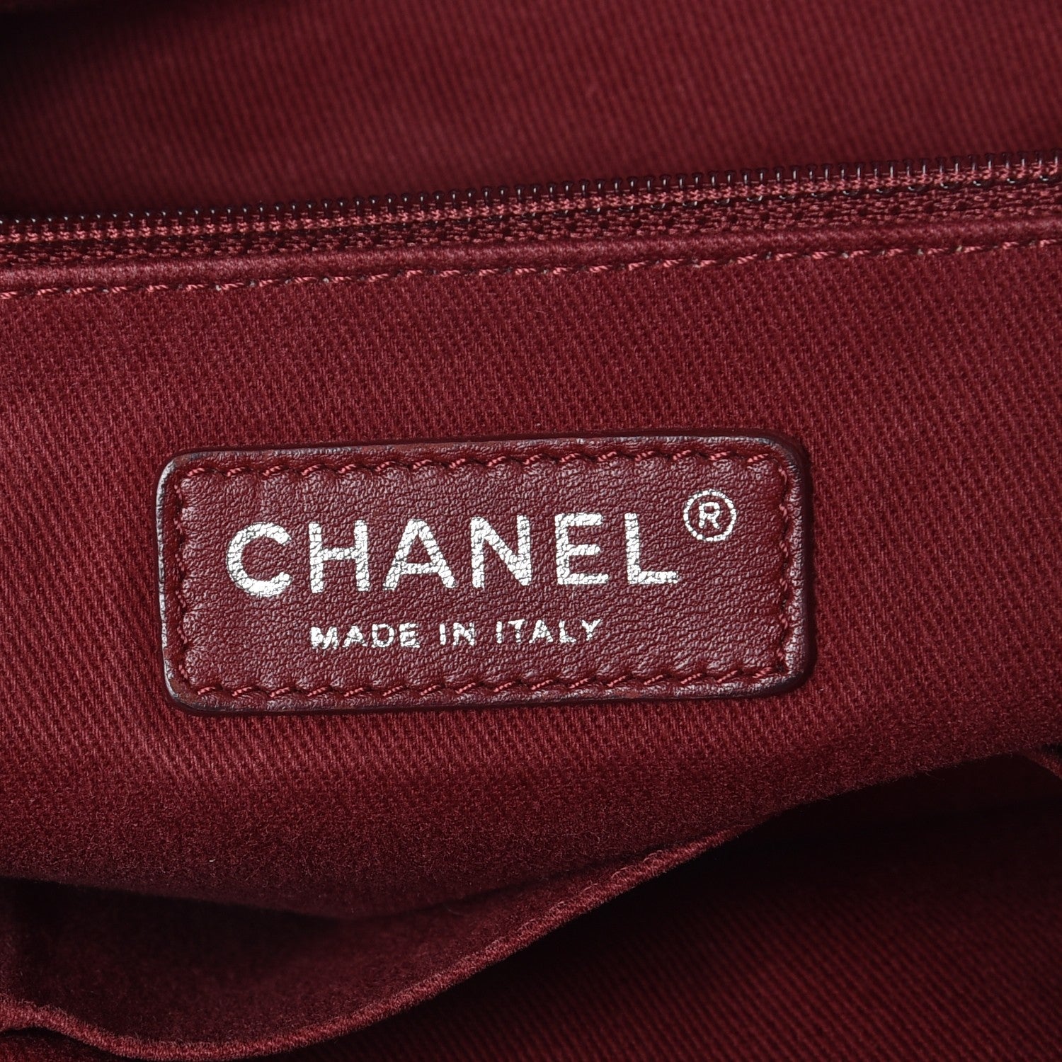Chanel Canvas Large Deauville Tote Red 7 of 17