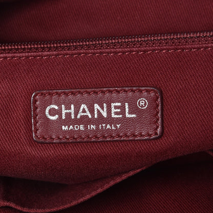 Chanel Canvas Large Deauville Tote Red 7 of 17