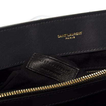 Saint Laurent Calfskin Y Quilted Monogram Medium Loulou Chain Satchel Medium Blue 9 of 11