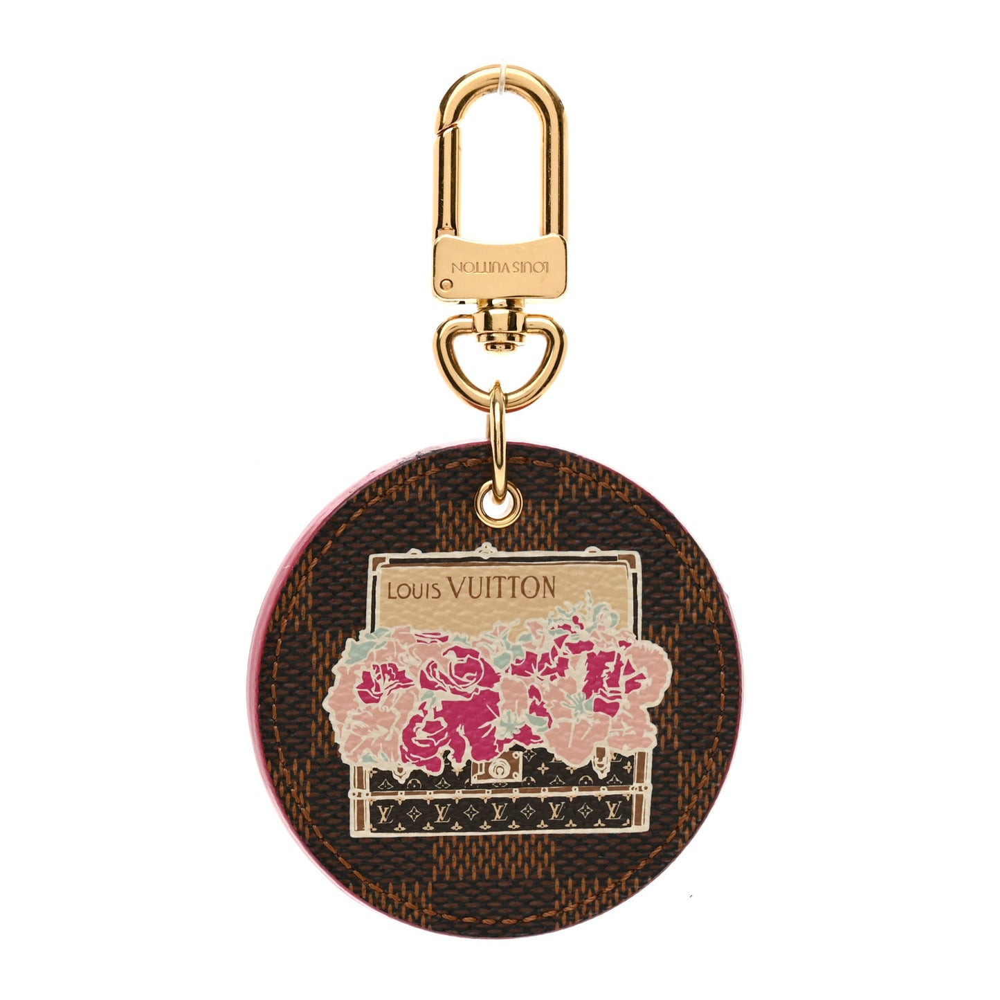 Damier Ebene Illustre Posies Bag Charm