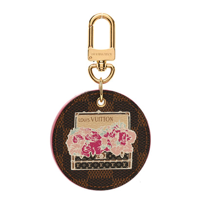 Louis Vuitton Damier Ebene Illustre Posies Bag Charm 1 of 4
