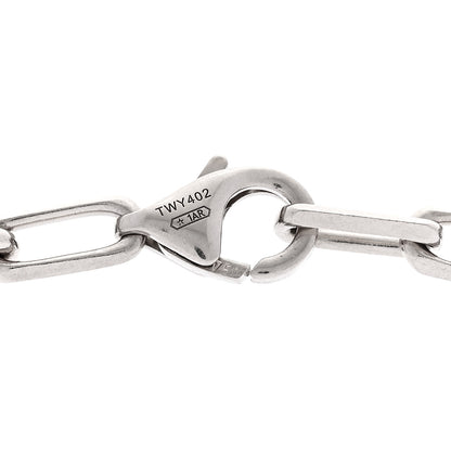 Cartier 18K White Gold SM Santos De Cartier Link Necklace 5 of 6