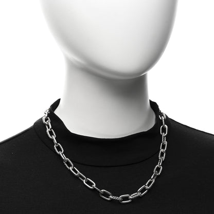 David Yurman Sterling Silver 18K Yellow Gold 8.5mm Madison Chain Toggle Necklace 2 of 6