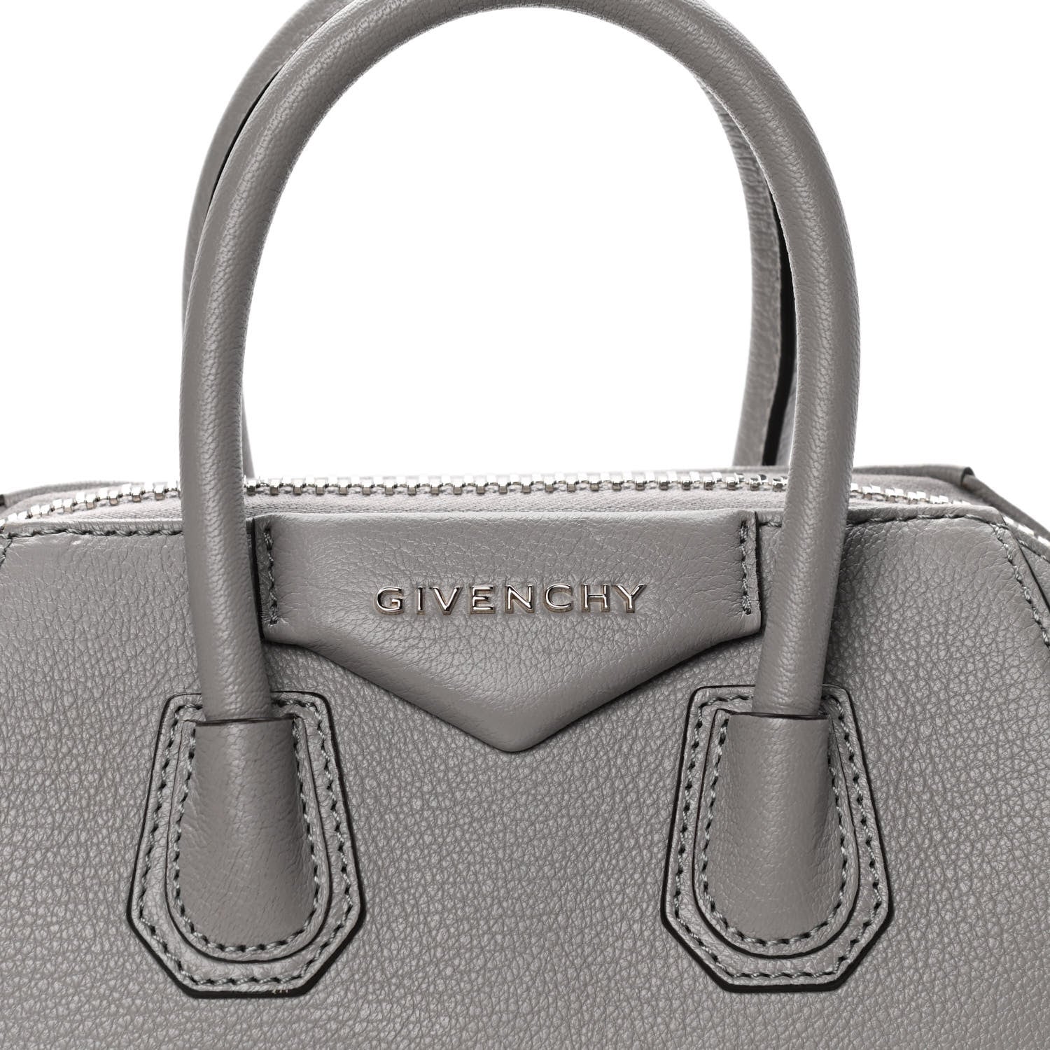 Givenchy Sugar Goatskin Mini Antigona Pearl Grey 7 of 9