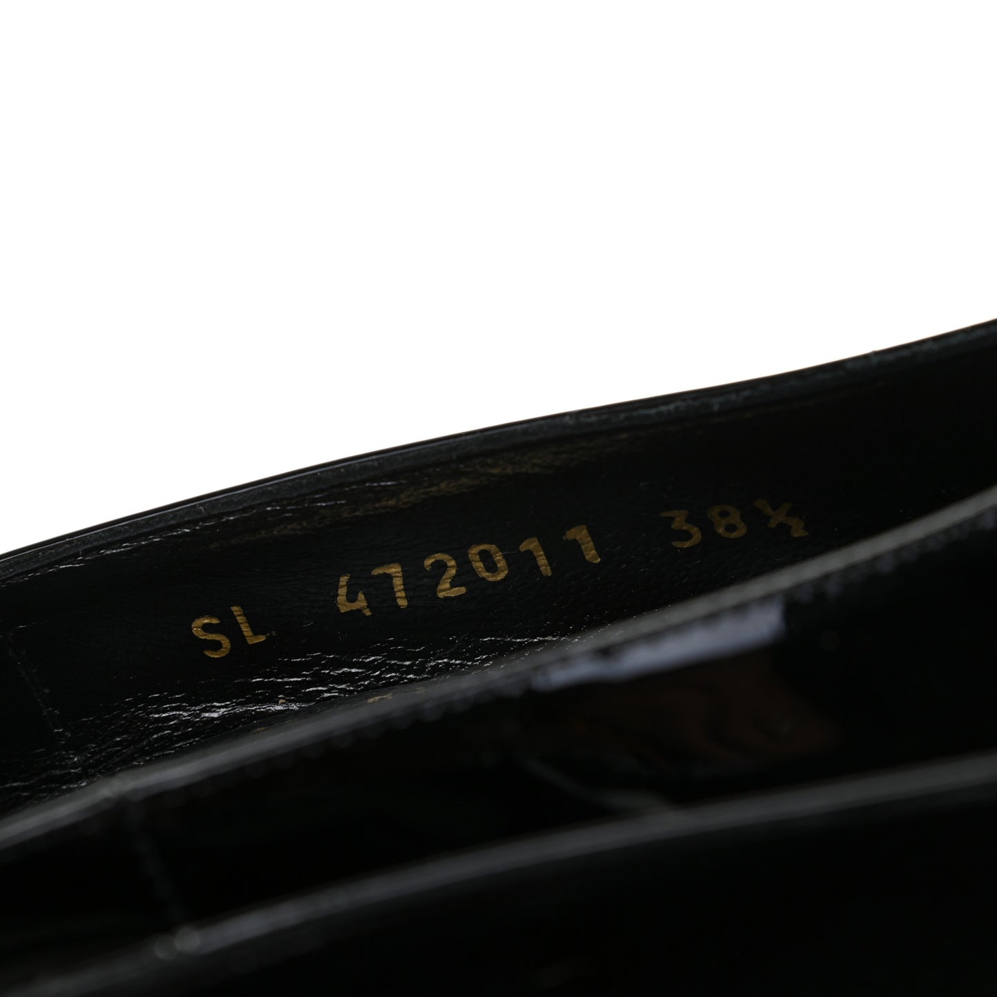 Patent Opyum 110 Pumps 38.5 Black Gold